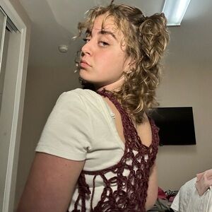 Stylish Crochet Vest with Tie Details